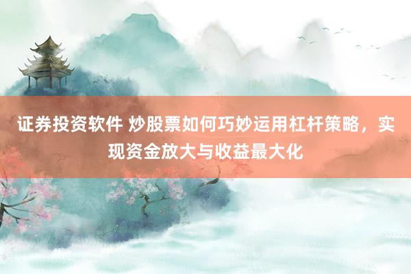 证券投资软件 炒股票如何巧妙运用杠杆策略，实现资金放大与收益最大化